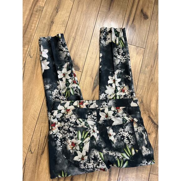 Joseph Ribkoff size 10 floral pull on pants - Picture 3 of 4